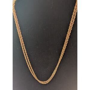 Vtg Gold-Tone 925 Sterling Silver Stamped SO CANADA Rope Chain 30 Inches 7 grams